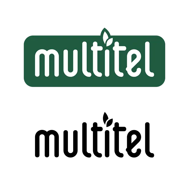 Логотип бренда Мультитель — дизайн упаковки напитков